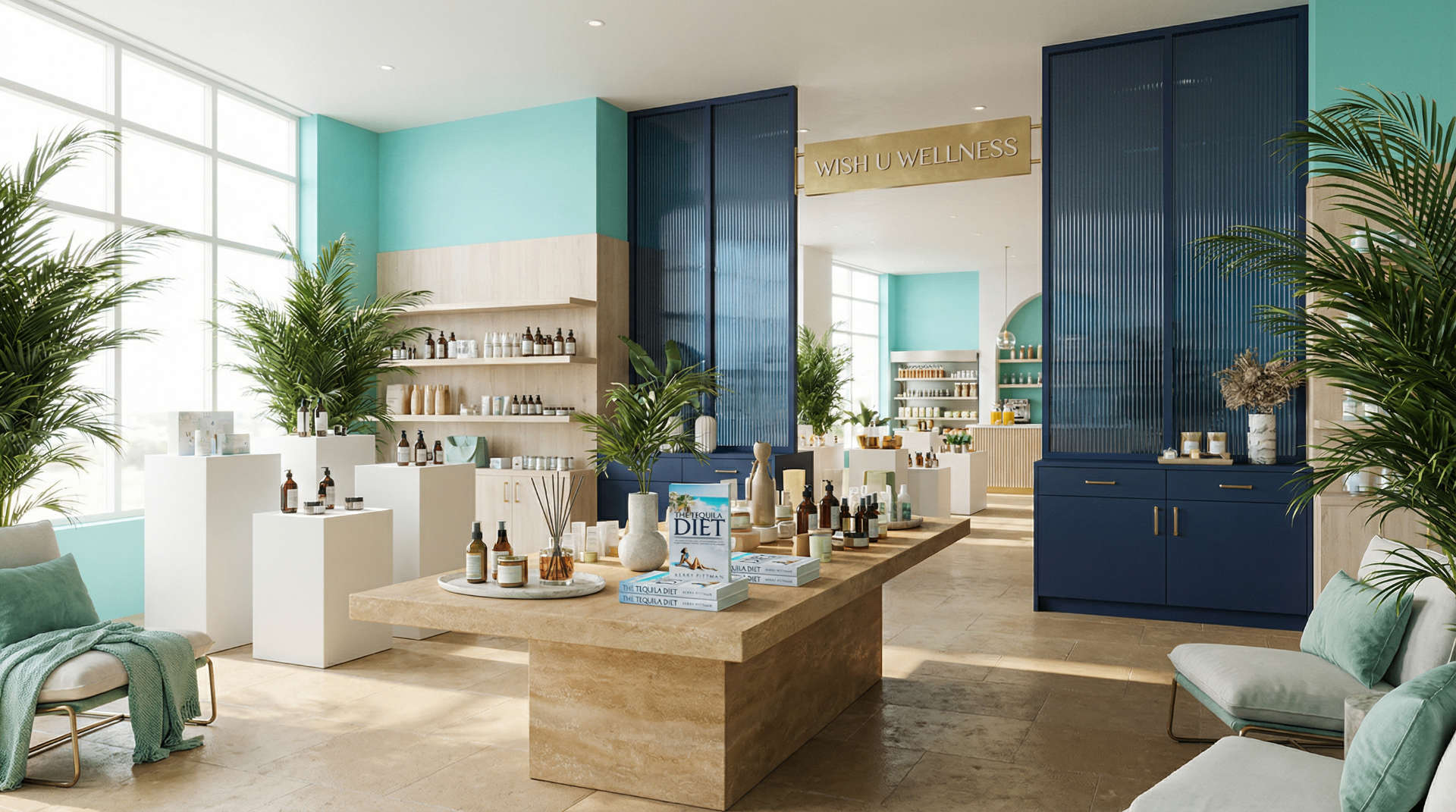 Inside the Wish U Wellness boutique